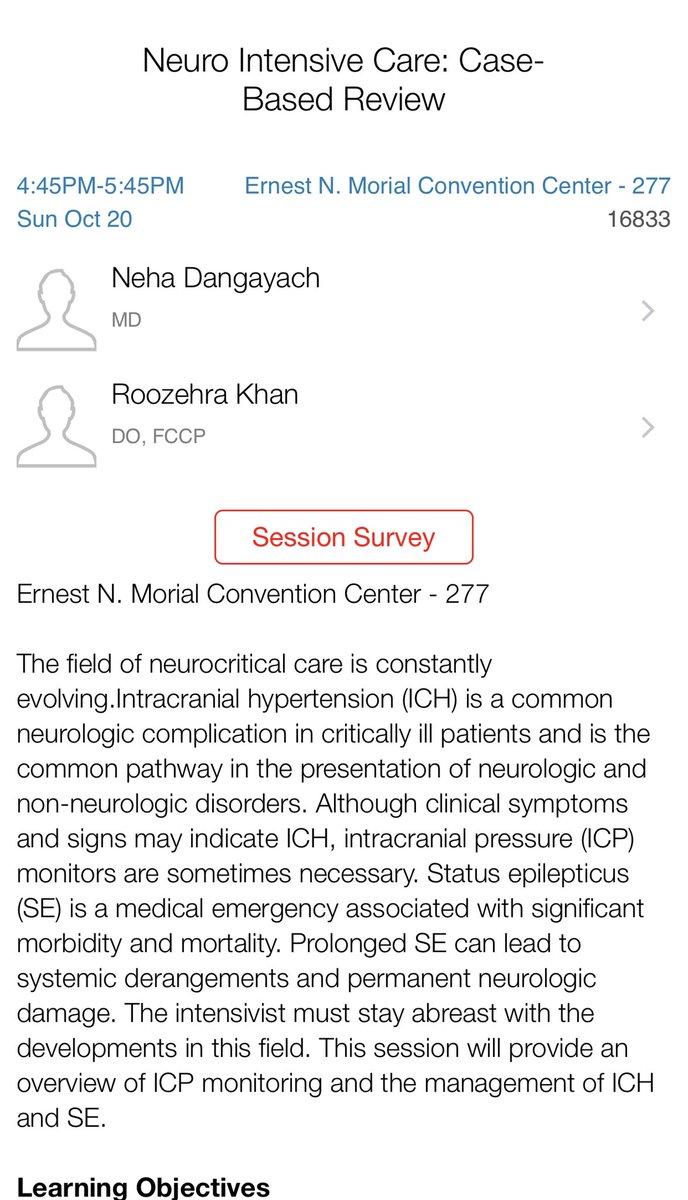 drdangayach's tweet image. @RozyKhanDO @aartisarwal @accpchest @neurocritical @HarpreetSGrewa1 @virenkaul @ChrisCarrollMD @Chaeface Let’s learn some fundamental principles of #neurocc #CHEST2019 Come say hi and ask lots of questions! #CHESTCritCare