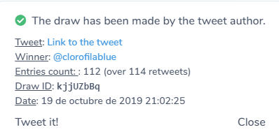 CorleoneOld's tweet photo. ¡Tenemos Ganador! SORTEO

@clorofilablue felicidades por ser el ganador de nuestro concurso, agrega a -M0BST3R- para reclamar tu premio!

Corleone Old House 

https://t.co/PUp0FiFWDv https://t.co/XHyaWezxZb