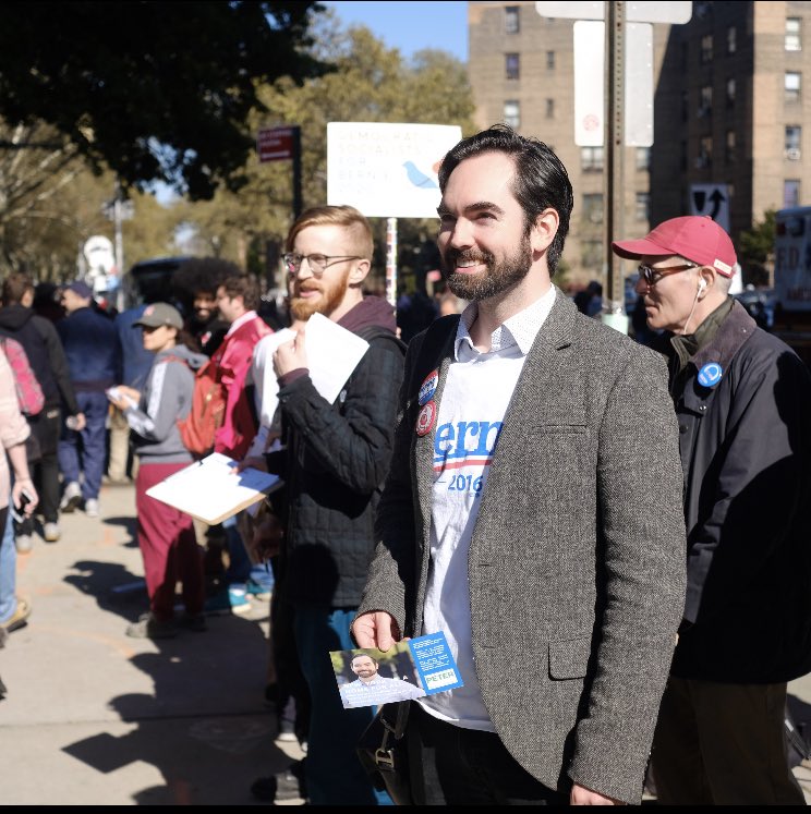 PeteHarrison860's tweet image. Yo @SenSanders + @AOC are why I’m running. Period. Both of them talking about working class power got me fired up in 2016 + 2018 and today got me waaay fired for 2020 #BernieIsBack