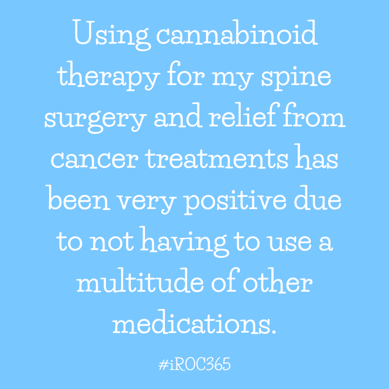realmofcaring's tweet photo. Peter says, "Using cannabinoid therapy for my spine surgery and relief from cancer treatments has been very positive due to not having to use a multitude of other medications."
#iROC365 #pain #cancer #optionsmatter https://t.co/niSYU5SKeq