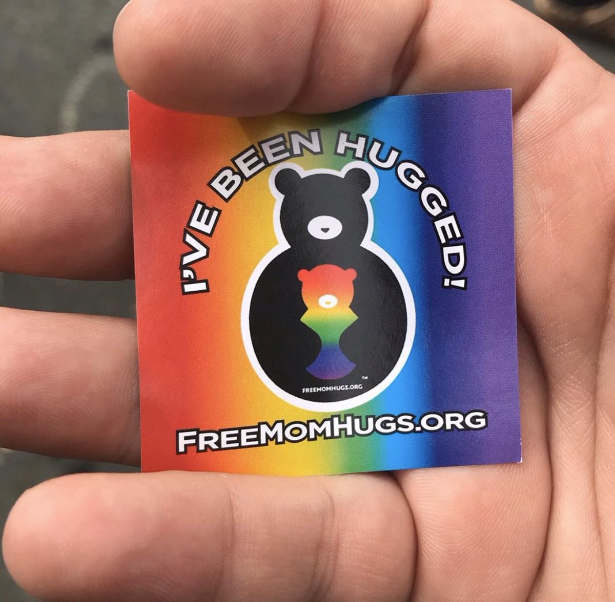 You may have no idea what it means to someone who gets a Free Mom Hug. But they do. ❤️🤗🌈 #pride2019 #freemomhugs #mamabears #lovewins