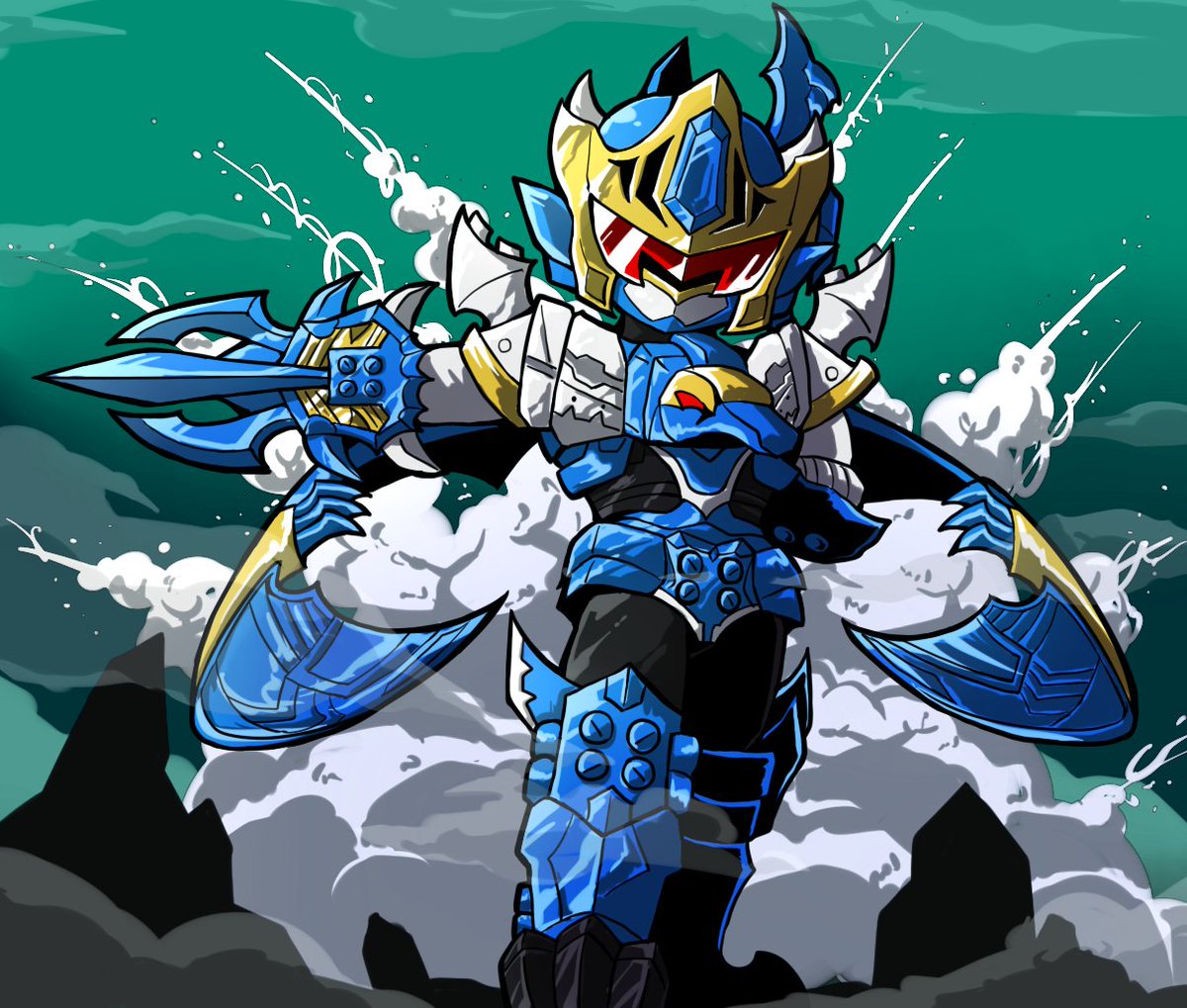 戦隊ロボに萌えるsilvia على تويتر ヨクリュウオー遂にデビュー かっこよすぎか Nitiasa リュウソウジャー