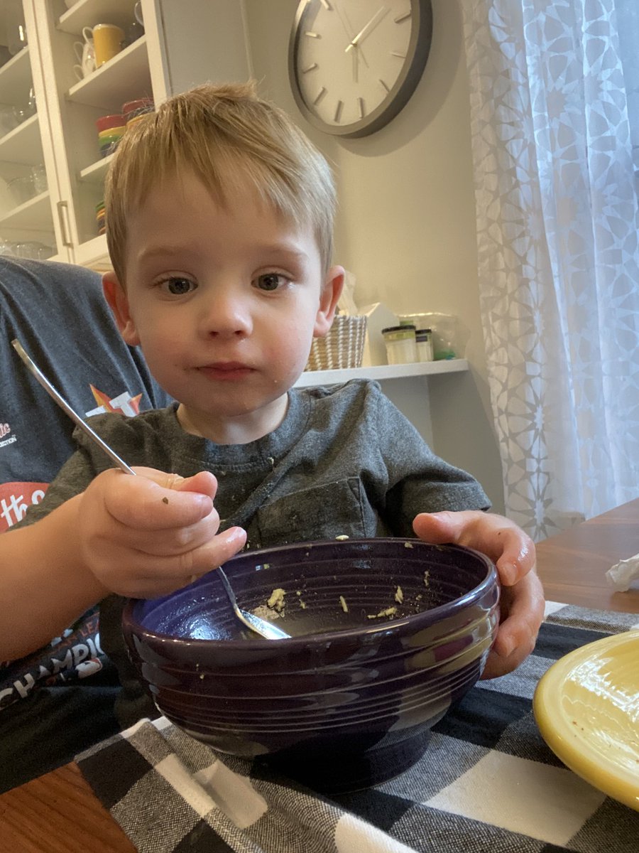 MrsVsChaos's tweet image. The face of a 23-month old cart driver, soup stealer, tricycle rider, and crib escapee. #noteven2 #BabyV #preemiepower