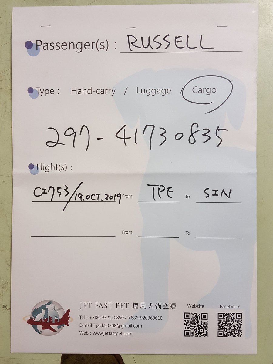 jetfastpet's tweet photo. Cute rabbit "Ponpon" has already arrived Barcelona, Spain safety from Taiwan !
#pettaiwantospain
#JETFASTPET #dogs #cats #internationaltravel
#petexport #petimport #petrelocation #pettravel
#petshipping #petshipper #pettransporter
#RNATT https://t.co/1Q176FxjgD