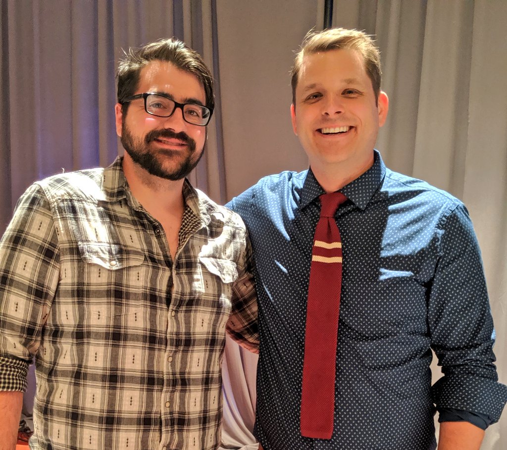 AndrewLSeidel's tweet photo. The hilarious @traecrowder is about to close out #FFRFCon2019! So excited y'all. He hits. https://t.co/WAGn0MsSpD