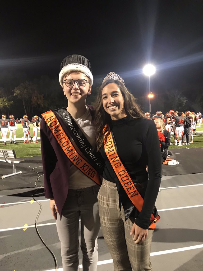 We are SCREAMING congratulations to our sister and Homecoming Queen, Maddy “Derecho” Crawford, and to the Homecoming King, Ethan Miller!! They are both so deserving of this for all of the light that they bring into the world. 🥰❤️