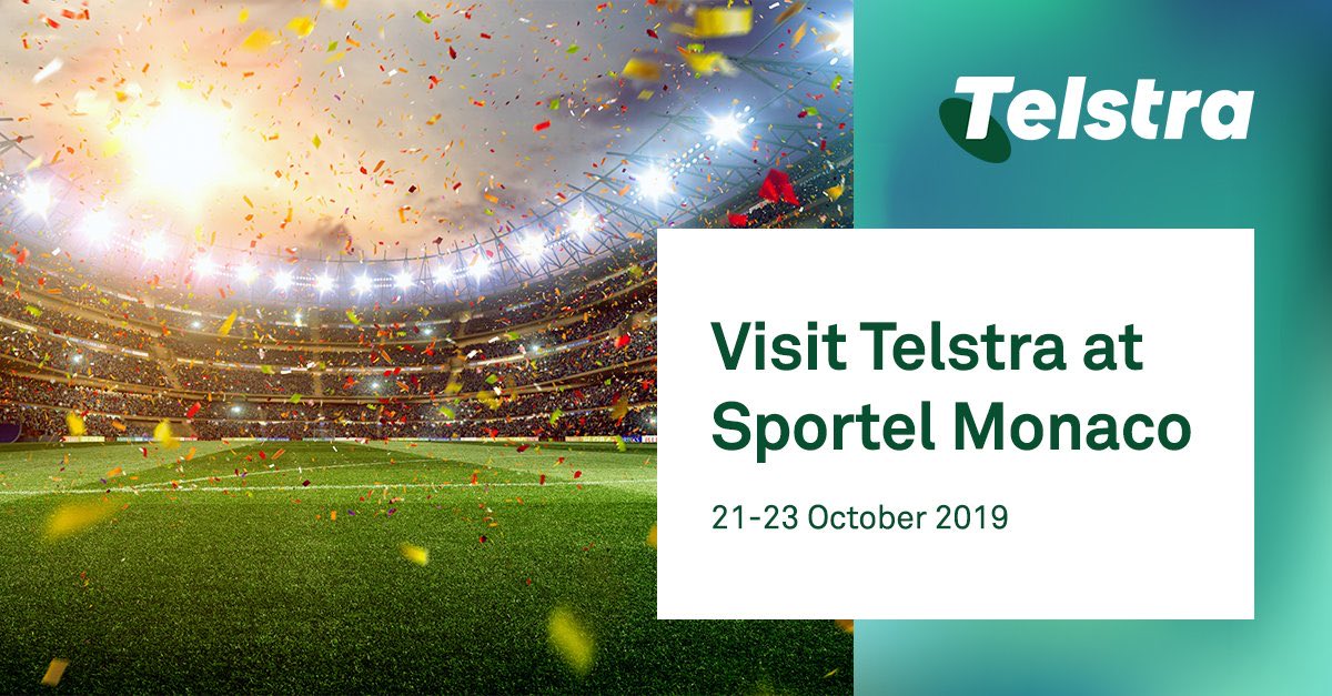 NorthHavenGirl's tweet photo. Meet #TeamTelstra at #SportelMonaco to talk #remoteproduction #medianetworks #sportsbroadcast #sportsinnovation @TelstraBcast @sportelmonaco https://t.co/0IAoeeWE9m