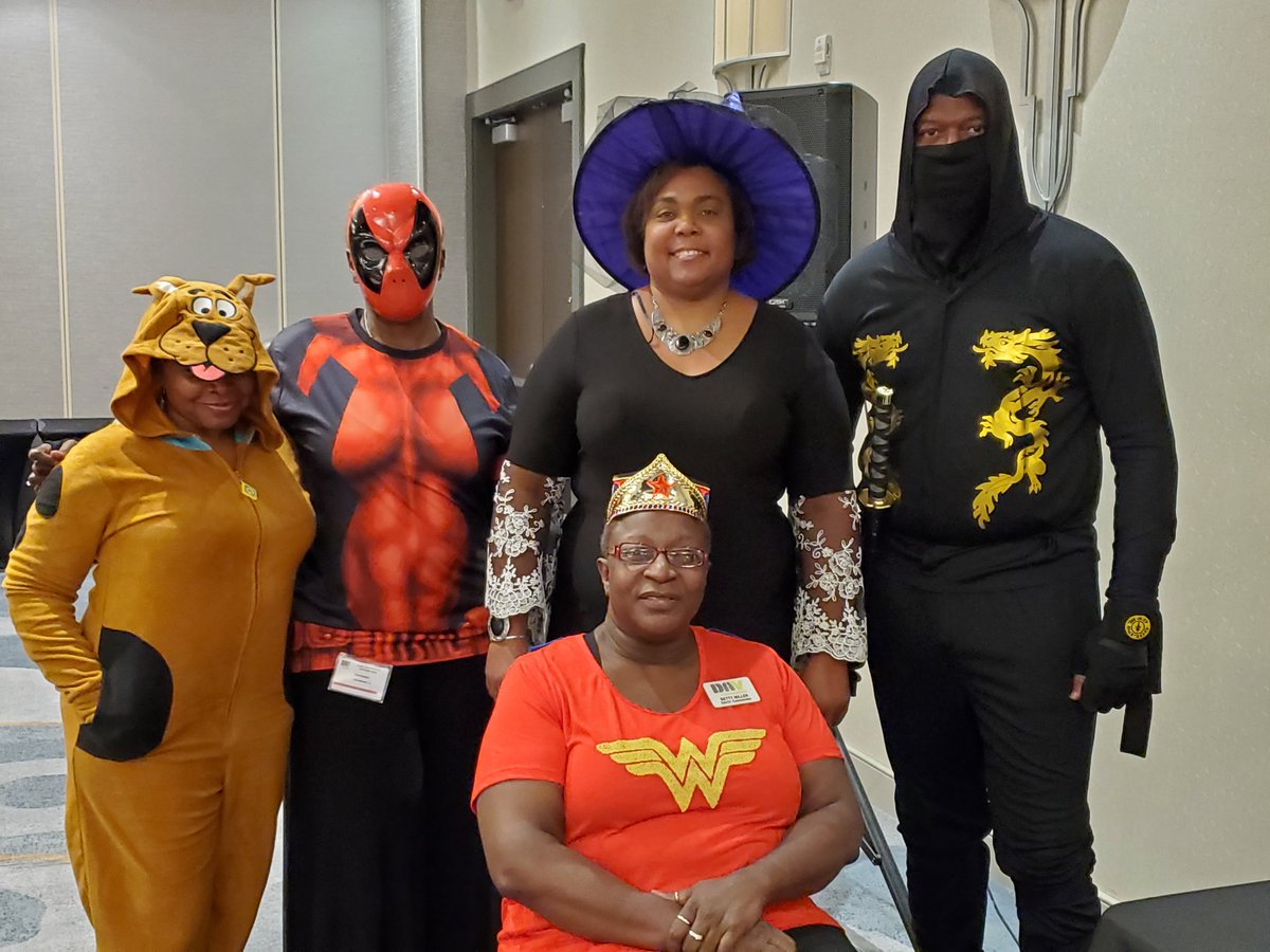 Murray_chap6's tweet photo. DAV Dept of Virginia Fall Conference Banquet - Chapters 6 and 21 represented! #VAFall19 #Chesapeake #CartoonCharacters @DavVirginia https://t.co/cWOldXvWZU