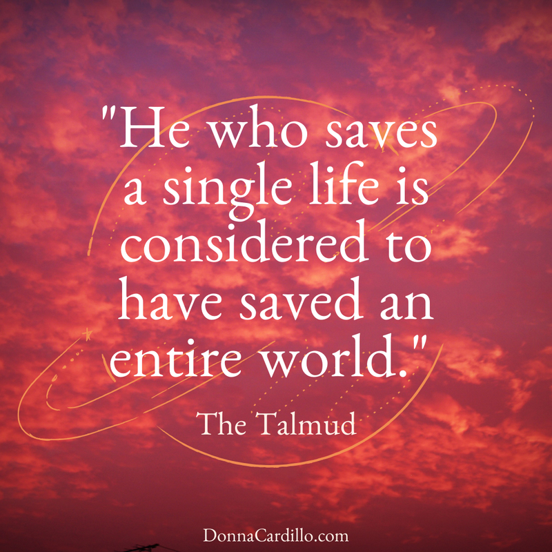 DonnaCardilloRN's tweet photo. "He who saves a single life is considered to have saved an entire world." ~The Talmud 

#Nurses save lives every day. #quote #inspiration #motivation #NurseTwitter #NursesWhoTweet https://t.co/ssW1OIQAlA