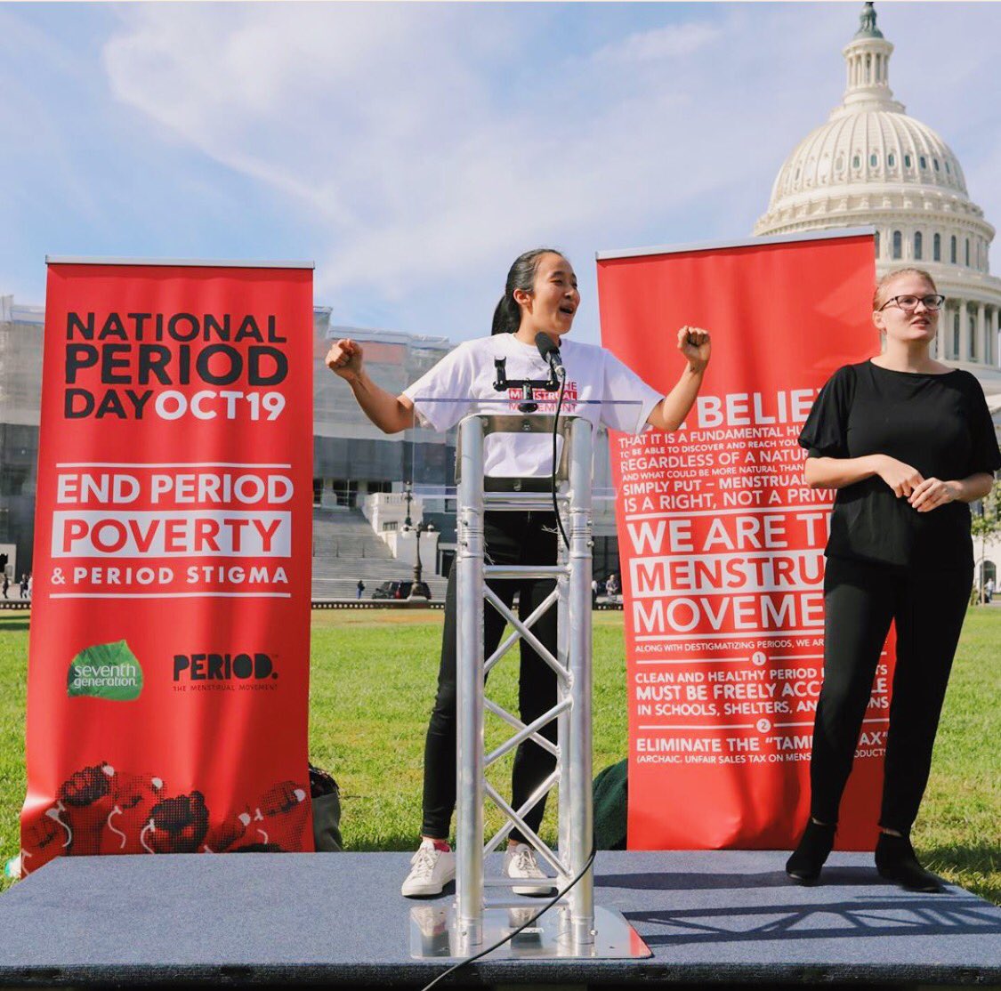 WE DID THAT 👏 MADE HISTORY with the first ever #nationalperiodday ❤️ 60 rallies. 50 states. 4 countries. All united by the same #menstrualmovement manifesto — demanding an end to period poverty and stigma. <a href="/periodmovement/">PERIOD.</a>