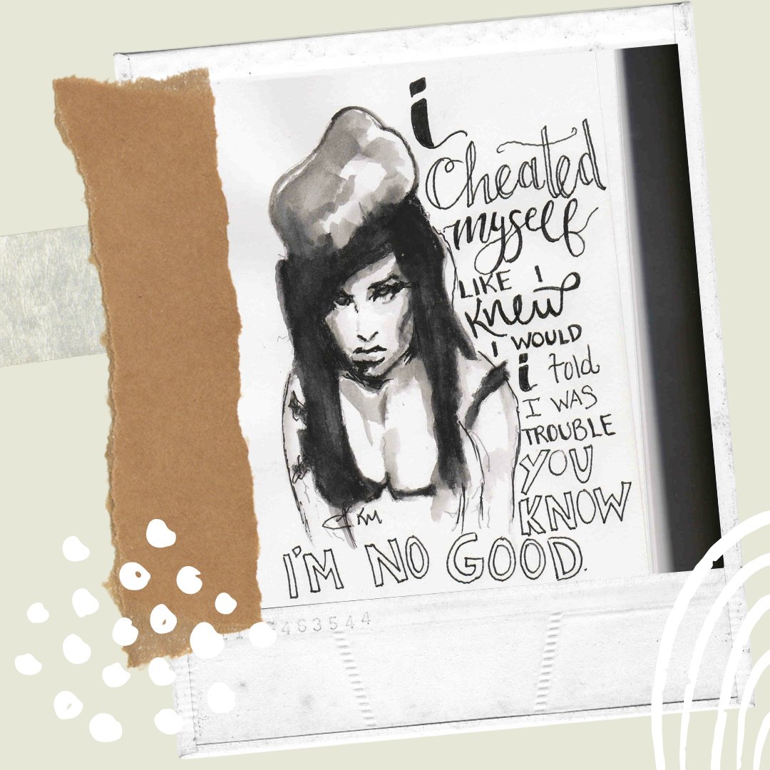 TheNuArtist's tweet photo. I told you, i was trouble......you know that i'm no good....
#misfit ink on paper — listening to Amy Winehouse. https://t.co/tehuE1xXXt