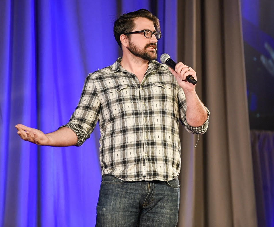 FFRF's tweet photo. "It's a good thing that was the last show of the evening. Who of you would want to follow that!?" -FFRF Co-President @DanBarkerFFRF following @traecrowder's excellent set to close out #FFRFCon2019 https://t.co/R17O4iSrwk