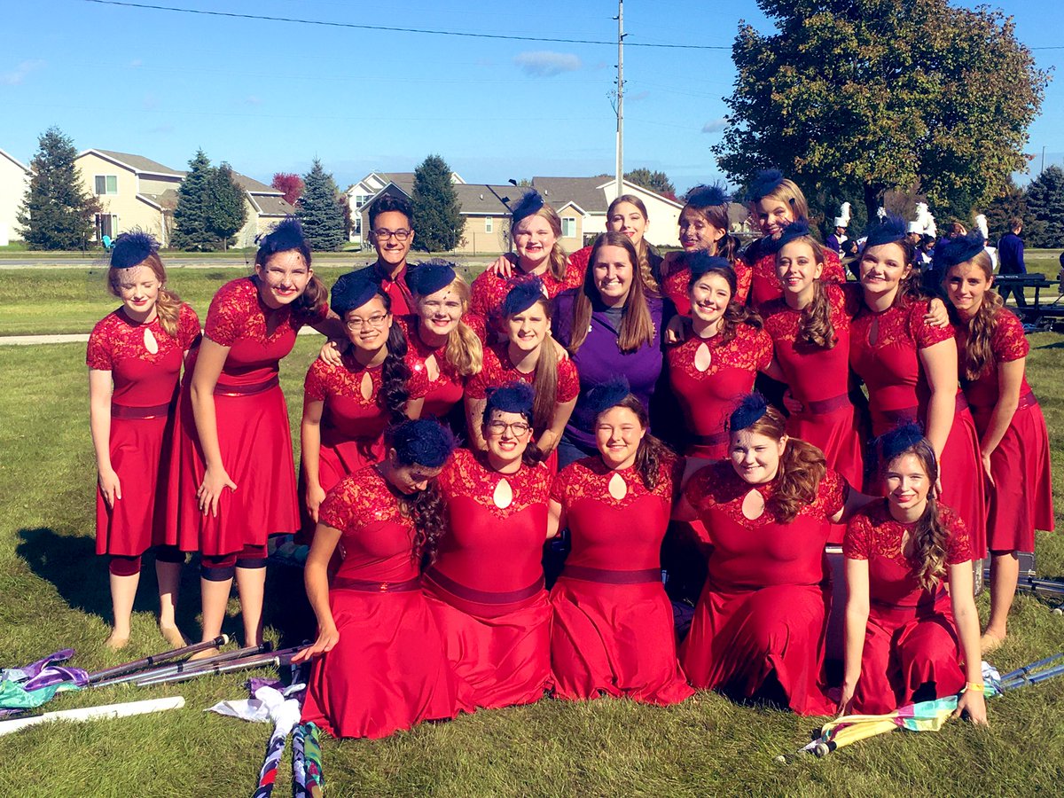 JHSColorGuard's tweet photo. Taking the field one last time for the 2019 season! The cities didn’t sleep when this guard performed! #JHSVMBCG https://t.co/fiH1AGERPP
