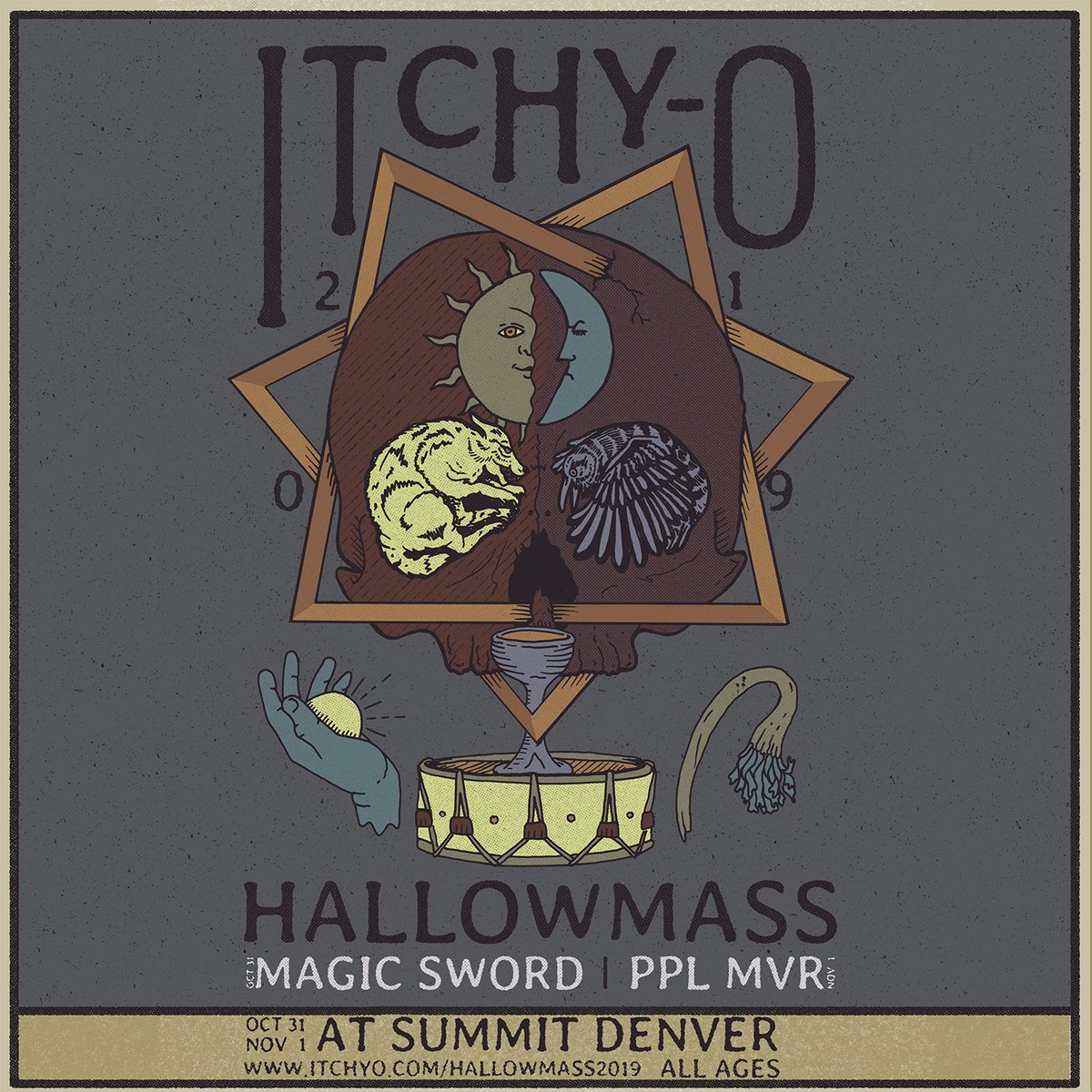 coryphare's tweet photo. This year's #Hallowmass with @itchy_O @magicswordmusic @pplmvr is going be SIIIICK https://t.co/ZK2oRGIaHl