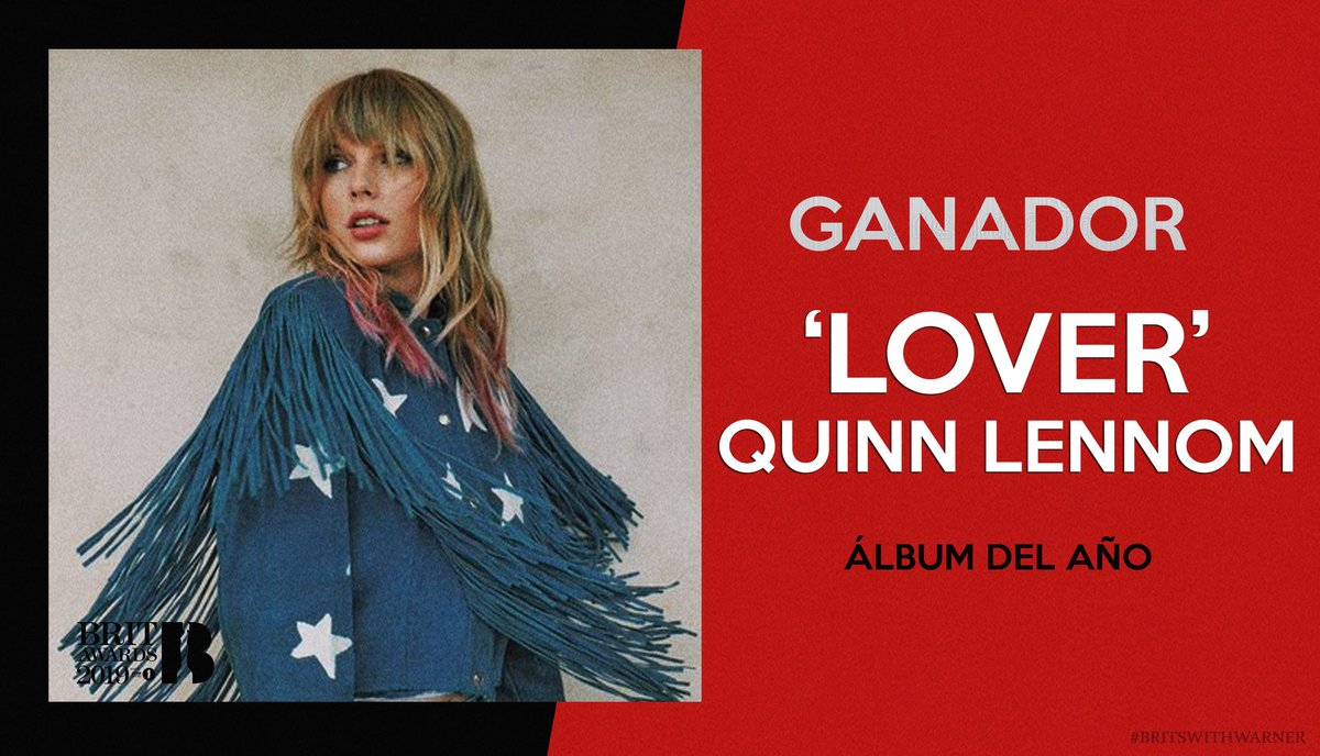 BBCRADIORP's tweet photo. GANADOR DE LA CATEGORÍA ÁLBUM DEL AÑO.
‘Lover’ de @veranocruel
¡Todo el equipo de BBC Radio 1 y Warner Music te mandamos muchas felicitaciones! #BRITSWITHWARNER https://t.co/IYsud0chHb
