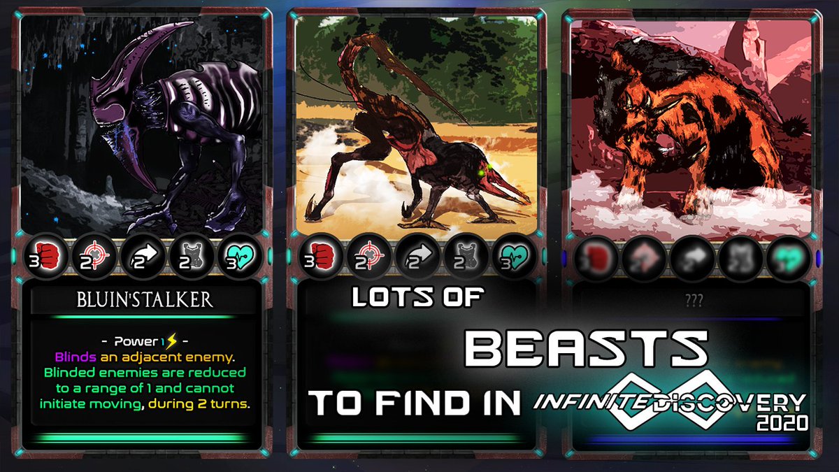 InfiniteDiscov2's tweet photo. Sometimes, exploring space is about discovering new rocks, understanding the birth of astral bodies, and especially, new forms of life!  

In the wilderness of alien planets, always be on the lookout for dangerous beasts! They are everywhere! 

#scifirpg #InfiniteDiscovery #beast https://t.co/6V3QdiPInt