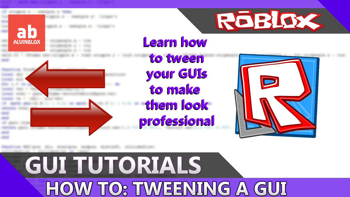 Epicgoo On Twitter How To Tween A Gui In Roblox Make Your Guis Look Professional Link Https T Co Cqgc5dngtb Alvin Alvinblox Blox Howto Howtomakeaprofessionalgameroblox Howtotweenroblox News Newsblox Roblox - roblox gui tweening