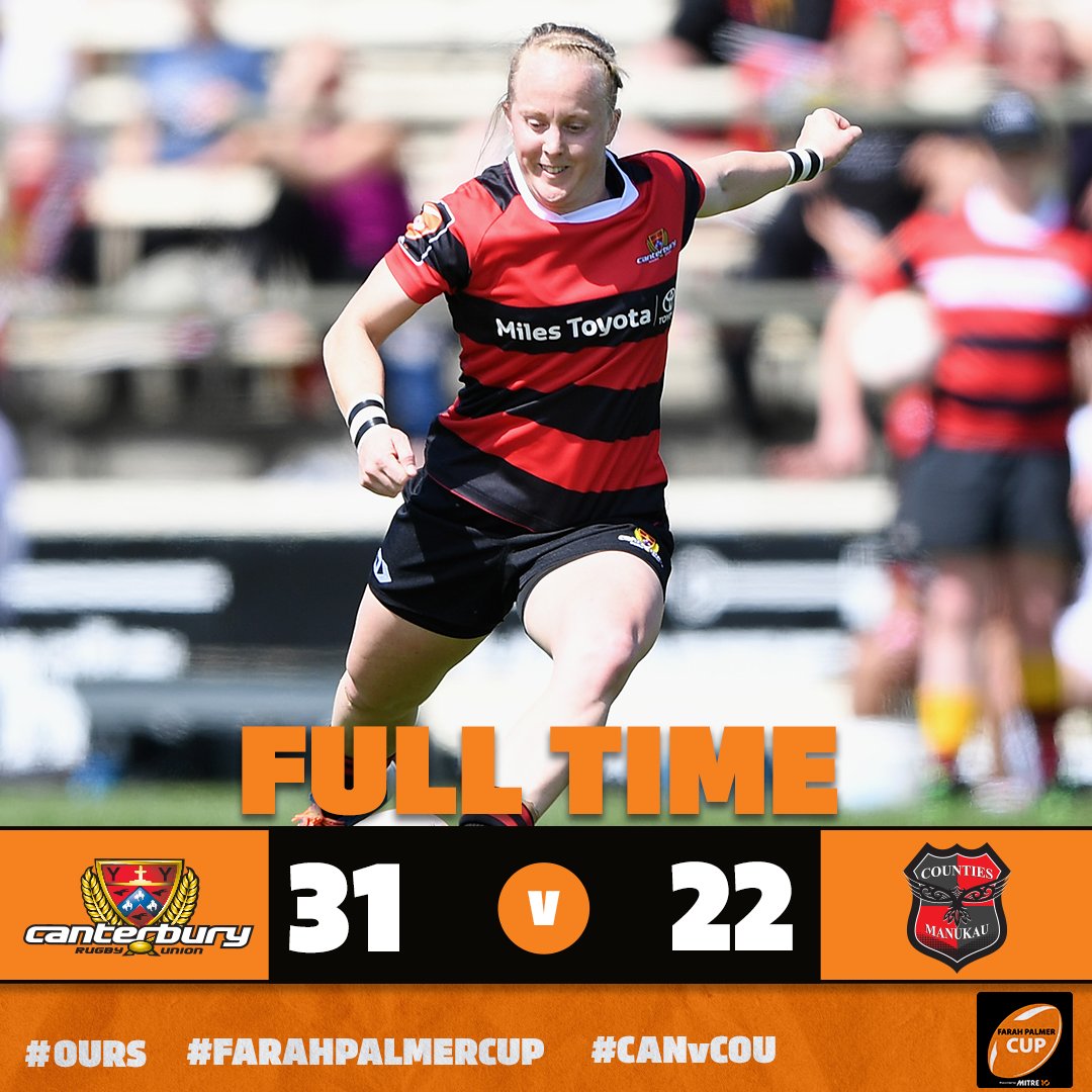 BlackFerns's tweet photo. Canterbury march on to the Premiership final after being pushed hard by Counties Manukau.
#FarahPalmerCup #CANvCOU https://t.co/BPT0CE0KT9