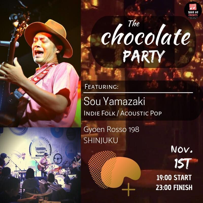 EventsShad's tweet photo. SOU YAMAZAKI
Indie Folk / Pop
https://t.co/G9wD4qoxvw

Party Page:⠀⠀
https://t.co/xRnFbf2kWk⠀
⠀⠀
#aerialdance #poledance #chocolate #djs #livepainting #candyart #fondue #paperart #soul #fridaynight #shinjuku #painting #bodypaint #acoustic #lofihiphop #vibes #candy https://t.co/UlmqJvxoR1