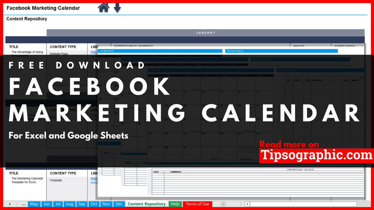 photo Google Sheets Calendar Template 2020 twitter