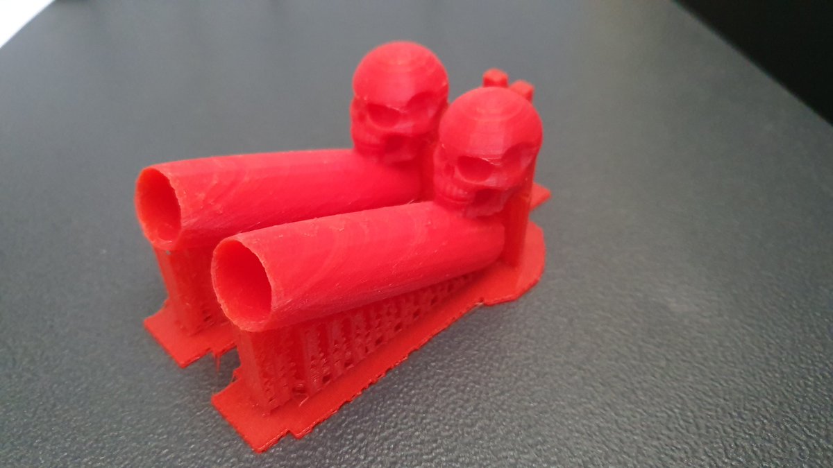 coderdojo_twmba's tweet image. Did you guess right??? Two #cannons and two #skulls in flame #red  We cannot wait for next weekend to see them attached to Moe&apos;s #robot at #coderdojotoowoomba  Want to learn to #3Dprint ? Come join us...sessions are on Saturdays at 10am or 1pm...FREE...for kids 5-17yrs