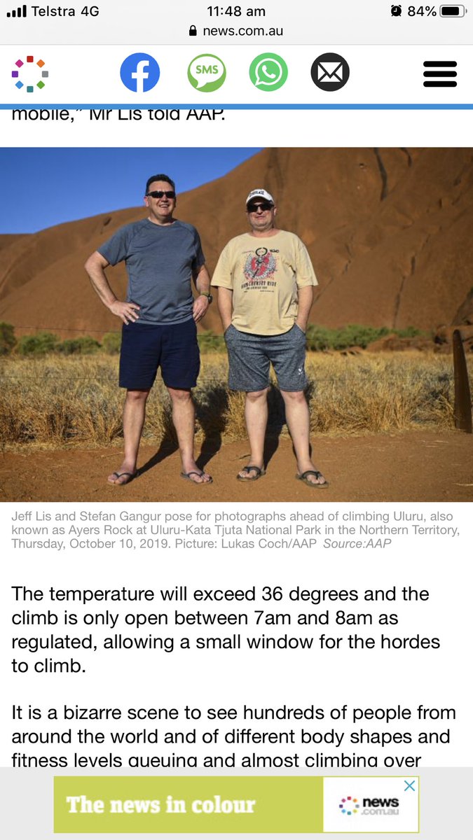 thisjimmy's tweet image. “Uluru is part of my culture and heritage” days fat white bloke who’s Aussie ancestry dates back 1 generation #uluru #noclimb