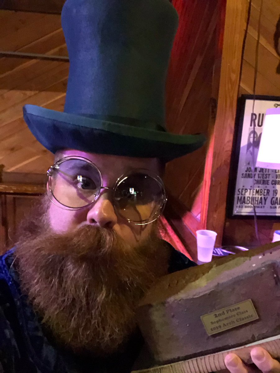 ScottMillerShow's tweet photo. Holy cow!!! I won 2nd place in the #BAMSTL #Beard comp https://t.co/iNX70LhJFR