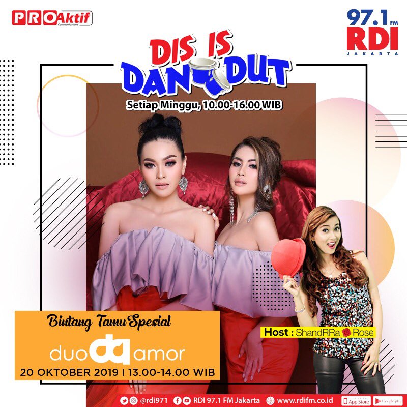 Yes! Ekseizz yuk <a href="/rdi971/">97.1 FM RADIO RDI JKT</a> sampai jam 4 sore nih bakal diputerin lagu-lagu dangdut fav kamu ;)