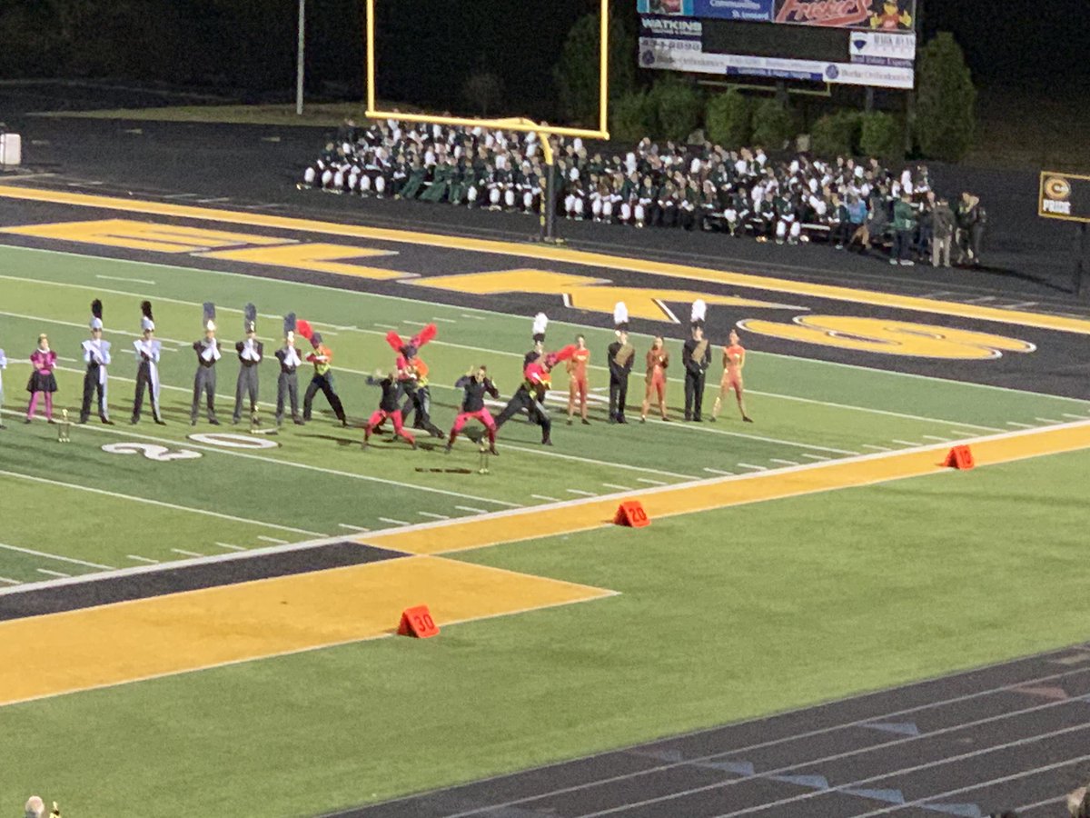 Congratulations  on a great performance earning outstanding percussion, visual, music, general effect and 1st place in open class and grand champion overall at Centerville Invitational tonight. #masonbands