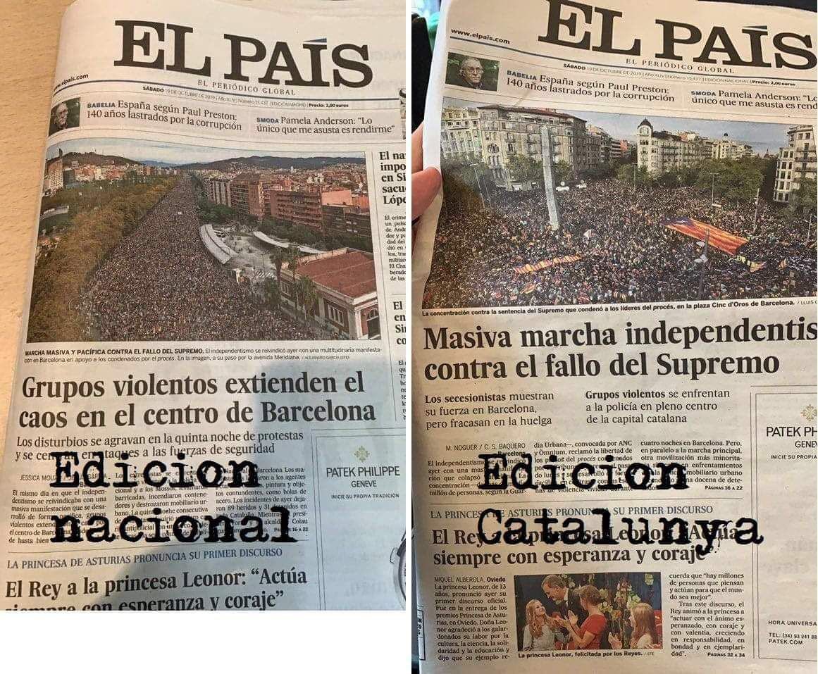 Ivan_Sanz_'s tweet photo. Intoxicació periodística 📰
Troba les set diferències entre les dues portades 👇
#MadridEstaConCatalunya
#Catalunya https://t.co/KrkmOzziuB