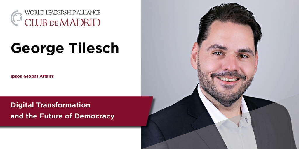 According to <a href="/TheLastEuropean/">George A. Tilesch</a> “#AI is a double-edged sword it can become the best resource for those protecting #democratic values, but the most dangerous weapon for adversaries. We all have a responsibility to choose now: whose image will AI take?” #aimadrid #clubdemadrid