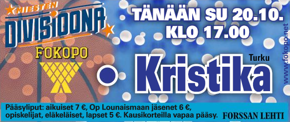 PELIPÄIVÄ!

Aamutreenit on nyt takana ja pallo nousee klo 17.00 ilmaan Feeniksissä Kristika Turkua vastaan.

Tervetuloa!

#M1DA