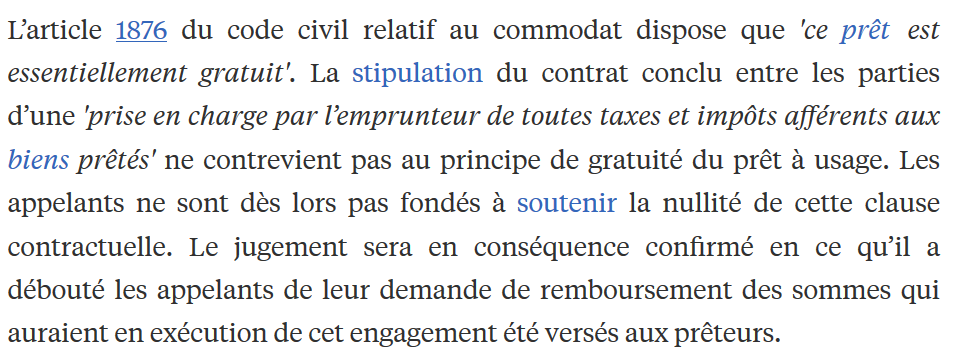 louisdumerle's tweet photo. #commodat Prêt d’une maison d’habitation: le contrat peut-il prévoir la prise en charge par l’emprunteur de toutes taxes et impôts afférents aux biens prêtés ?
CA Poitiers, 15 oct. 2019, n° 17/03352.
Lire en ligne : https://t.co/e5x4E2fuyA https://t.co/cVwZZryCyS