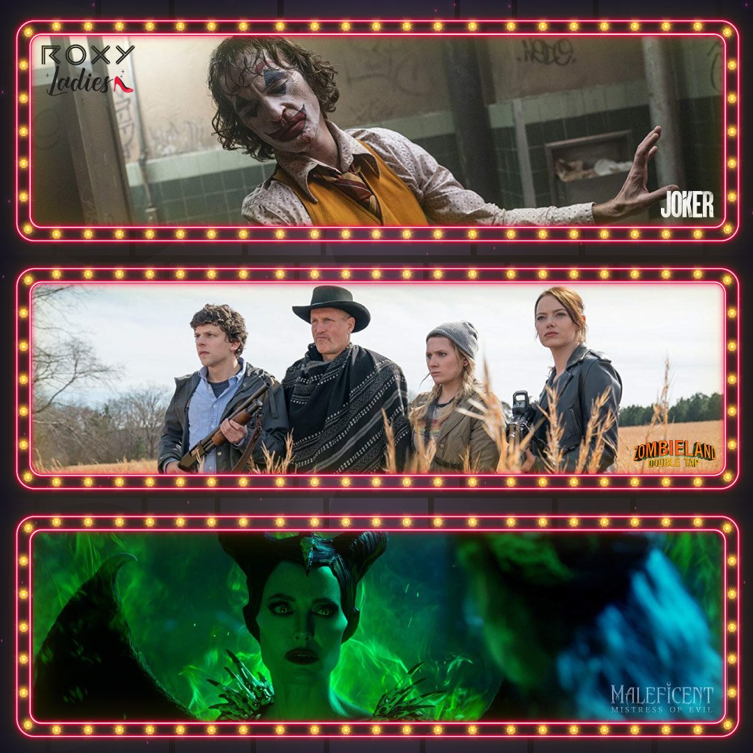 TheRoxyCinemas's tweet photo. Movie night, check. 🍿 Pamper night, check! 💆🏻‍♀️💅🏻

#RoxyLadies 💃🏻 will be showing #Joker, #Maleficent: Mistress Of Evil and #ZombielandDoubleTap on October 22!

Book now and enjoy complimentary services from #NBar! https://t.co/qO4RlqcOV8 https://t.co/P5pHuDHXpo