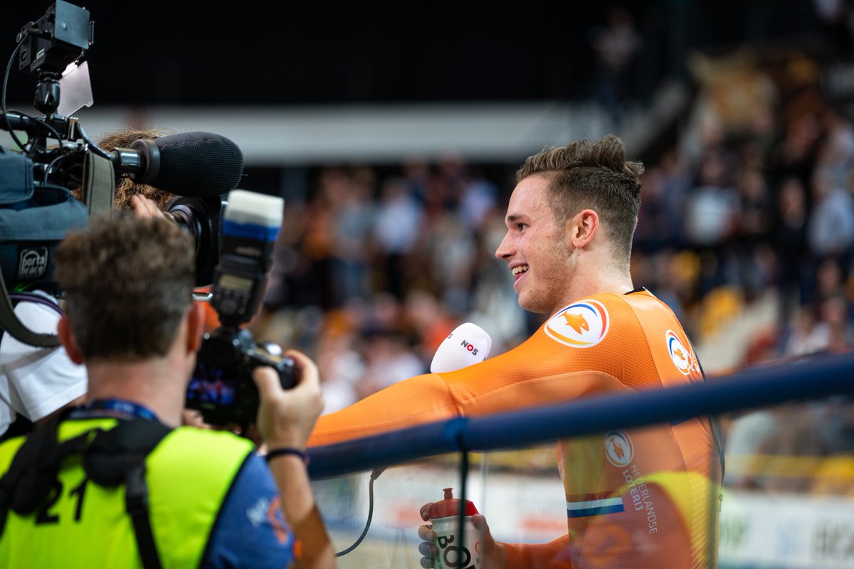 HarrieLavreysen's tweet photo. European champion keirin‼️ No better way to end the @ekbaanapeldoorn #keirin #2gold #1silver https://t.co/J73iYRpPGJ
