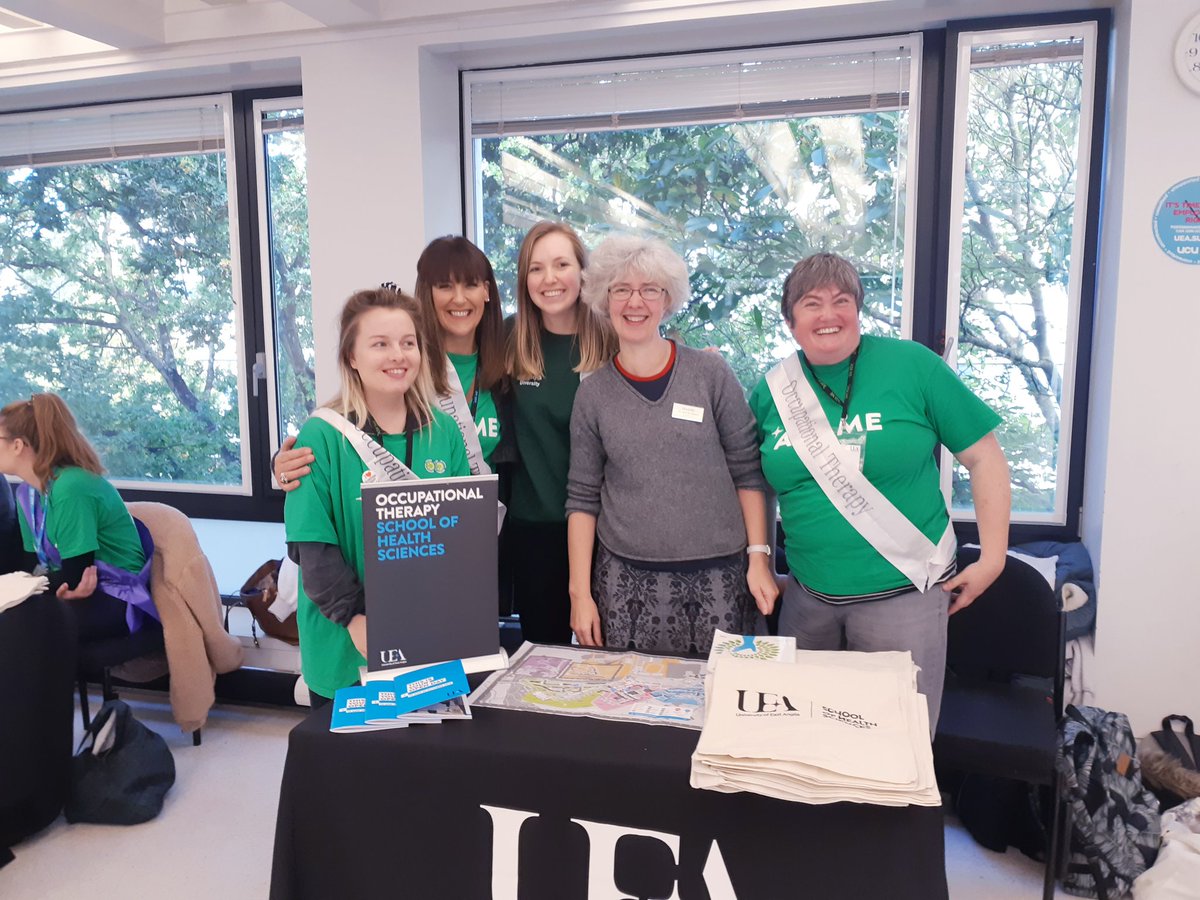 Current BSc &amp; MSc OT students, OT Society committee members &amp; OT lecturers ready for Day 2 #UEAOpenDay <a href="/OT_UEA/">UEA Occupational Therapy</a> @UEA_Health <a href="/UEAOTSoc/">UEA OT Society</a>