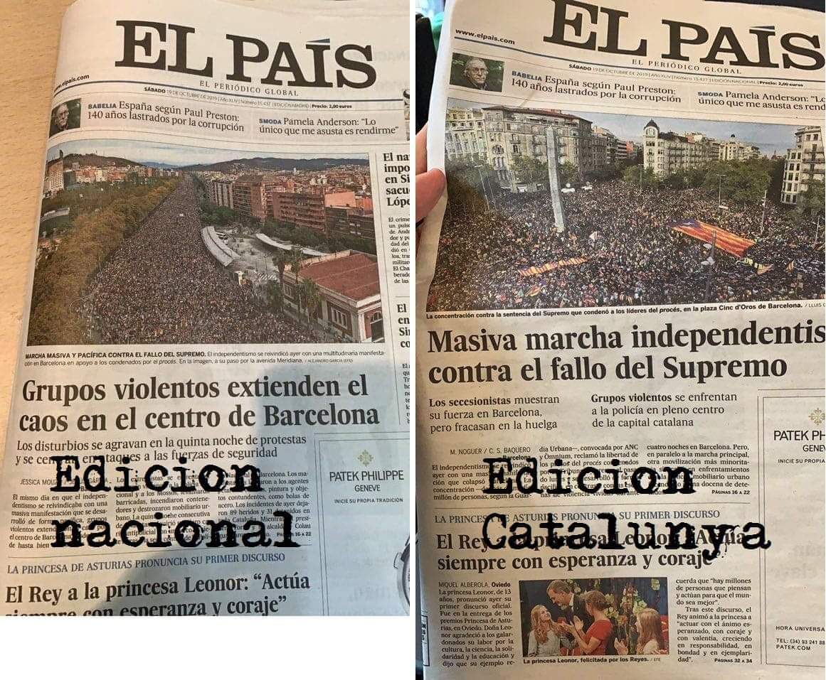 albertnerviorot's tweet photo. Luego se quejan cuando les llaman manipuladeres, sois escoria creadora de odio hacia los catalanes...no merecéis más que el odio que creais¡¡¡
PREMSA ESPAÑOLA MANIPULADORA¡¡¡¡ https://t.co/jjkmyC9poE
