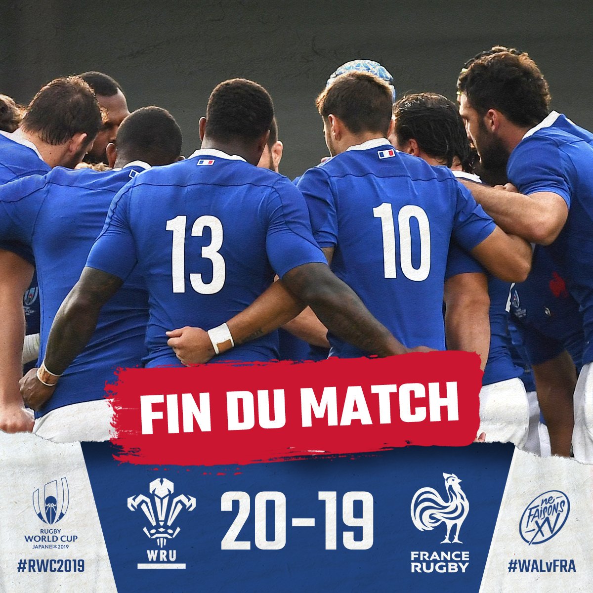 Malgré la défaite, quelle belle équipe nous avons vu jouer aujourd'hui 👏🏼🇨🇵 Première fois depuis des années que je prends du plaisir à regarder le XV de France jouer. Vous n'avez pas à rougir de votre performance les gars !