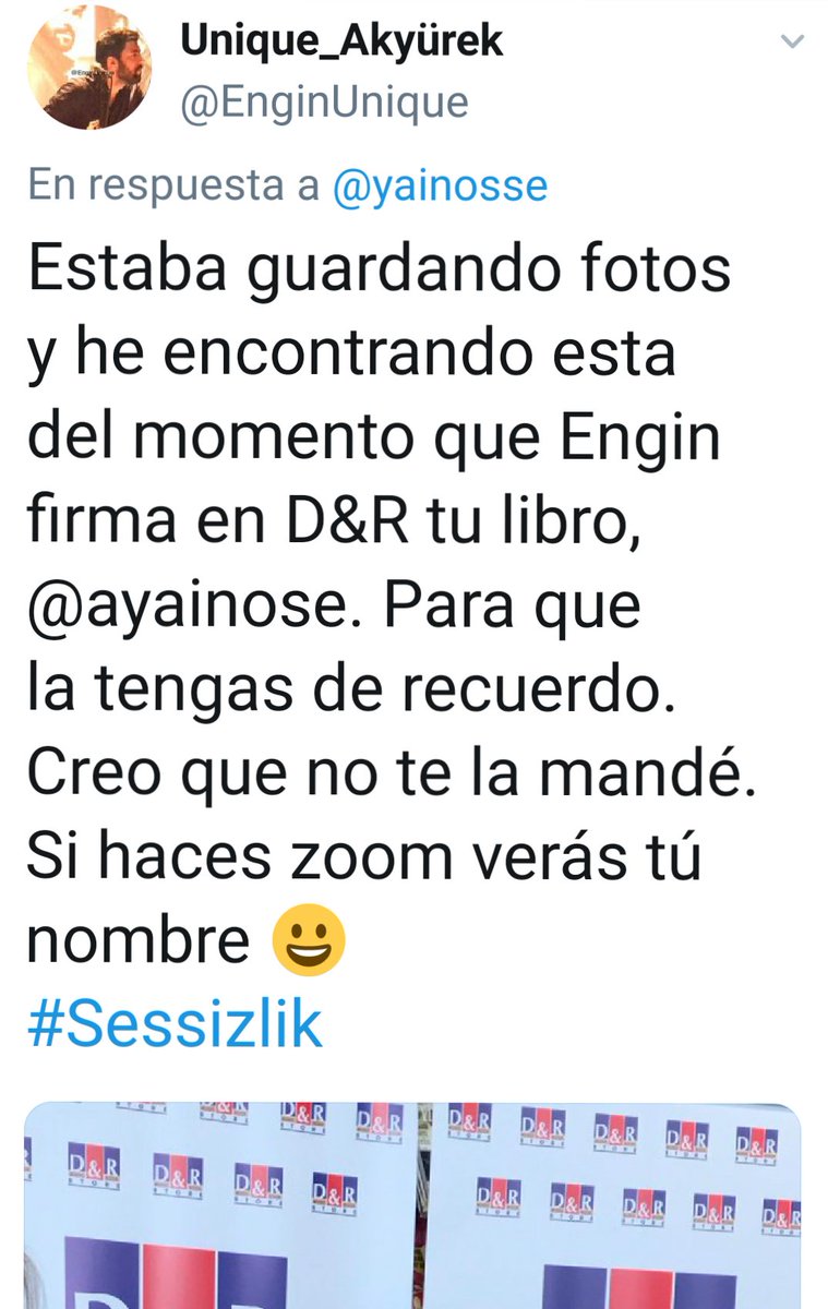 MAinh_1's tweet photo. Y salió el sol!!
Nunca pensé que esta simple frase tuviera una respuesta tan bonita , de repente mi libro apareció ahí , hoy hace un año y lo recuerdo como que fuera ayer 
¡Muchisimas gracias! @EnginUnique por este tesoro y por todo lo que vino despues😘
#Sessizlik
#EnginAkyürek https://t.co/s5ZewidDog