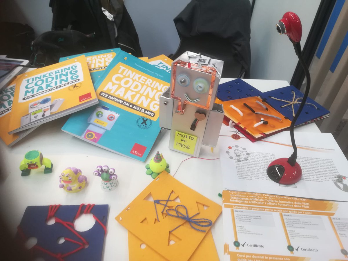 #MFR2019 <a href="/MakerFaireRome/">Maker Faire Rome - The European Edition</a>
Ultimo giorno a <a href="/FieraRoma/">Fiera Roma</a> con:
✅#DigitalMade <a href="/fablabfrosinone/">FabLab Frosinone APS</a> #AccademiaBelleArtiNapoli
✅ <a href="/holomakers_eu/">Holomakers</a> <a href="/Erasmus_Project/">Erasmus+ Projects</a>
✅ Kit:Cut 
✅ #MusicFabLab
✅ #RomeCup, robot 2019 e news 2020 <a href="/SapienzaRoma/">Sapienza Università di Roma</a>
Se non sei ancora passato, fai un salto oggi!