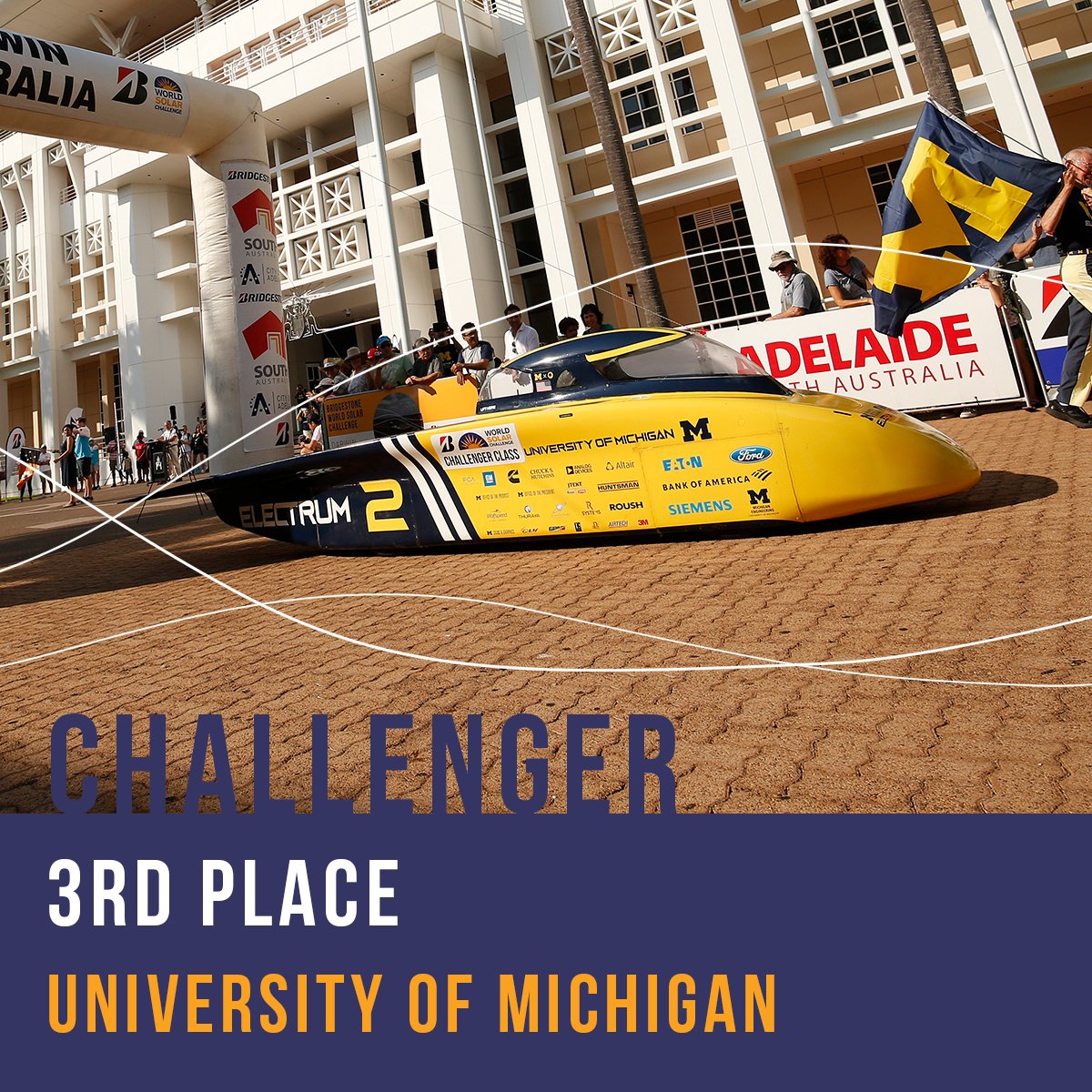 Bridgestone World Solar Challenge tweet media