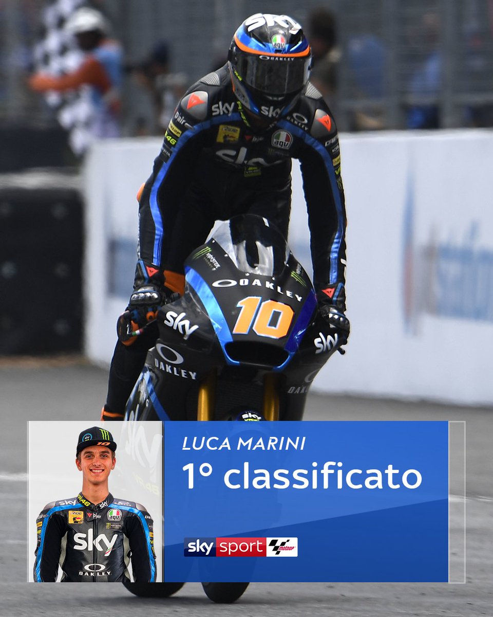 SkySportMotoGP's tweet photo. 🏆 @Luca_Marini_97 batte Luthi a Motegi❗
🥉 Primo podio di @88jorgemartin in #Moto2
I risultati ➡ https://t.co/wiIp7959f7 
#GiroMatto 🇯🇵 #SkyMotori #MotoGP #JapaneseGP https://t.co/TsyErnKuxE