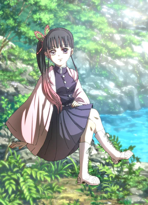 moiちゃんの大人カナヲ塗ってみた……めちゃくちゃ楽しかった…(  ◜௰◝  ) 