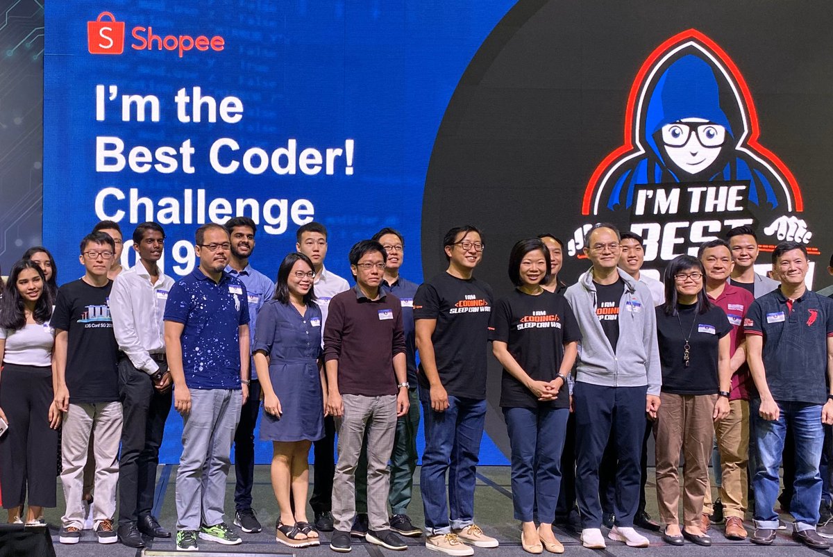 iosdevscout's tweet photo. Proud to be a partner of Shopee for their inaugural ‘I’m the Best Coder! Challenge 2019’.

2,500 coders participated in this Data Analytics and AI challenge, which aims to discover the most accurate and most efficient coder.
#iosdevscout #iosconfsg #ios #iosdev #shopee #singapore https://t.co/xcpG5c8rvX