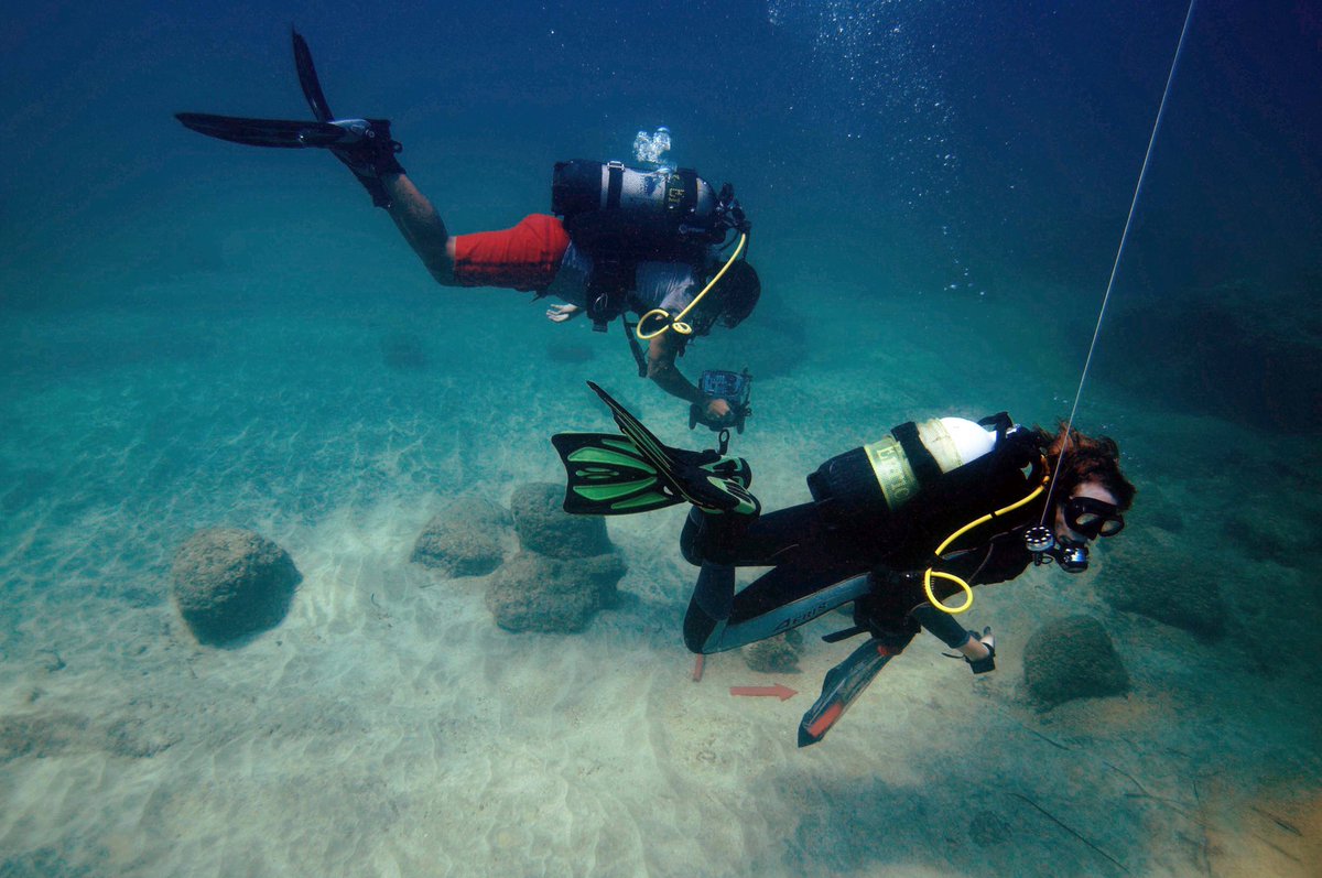 CarmenObied's tweet photo. Happy #InternationalArchaeologyDay ! Here’s a photo from our recent underwater archaeology survey in Cyprus for the Ancient Akrotiri Project with a great team! 🏺🌊 Find out more here: https://t.co/mKKLOhpRdF #maritimearchaeology #pastpreservers https://t.co/zfs4AALJ5f