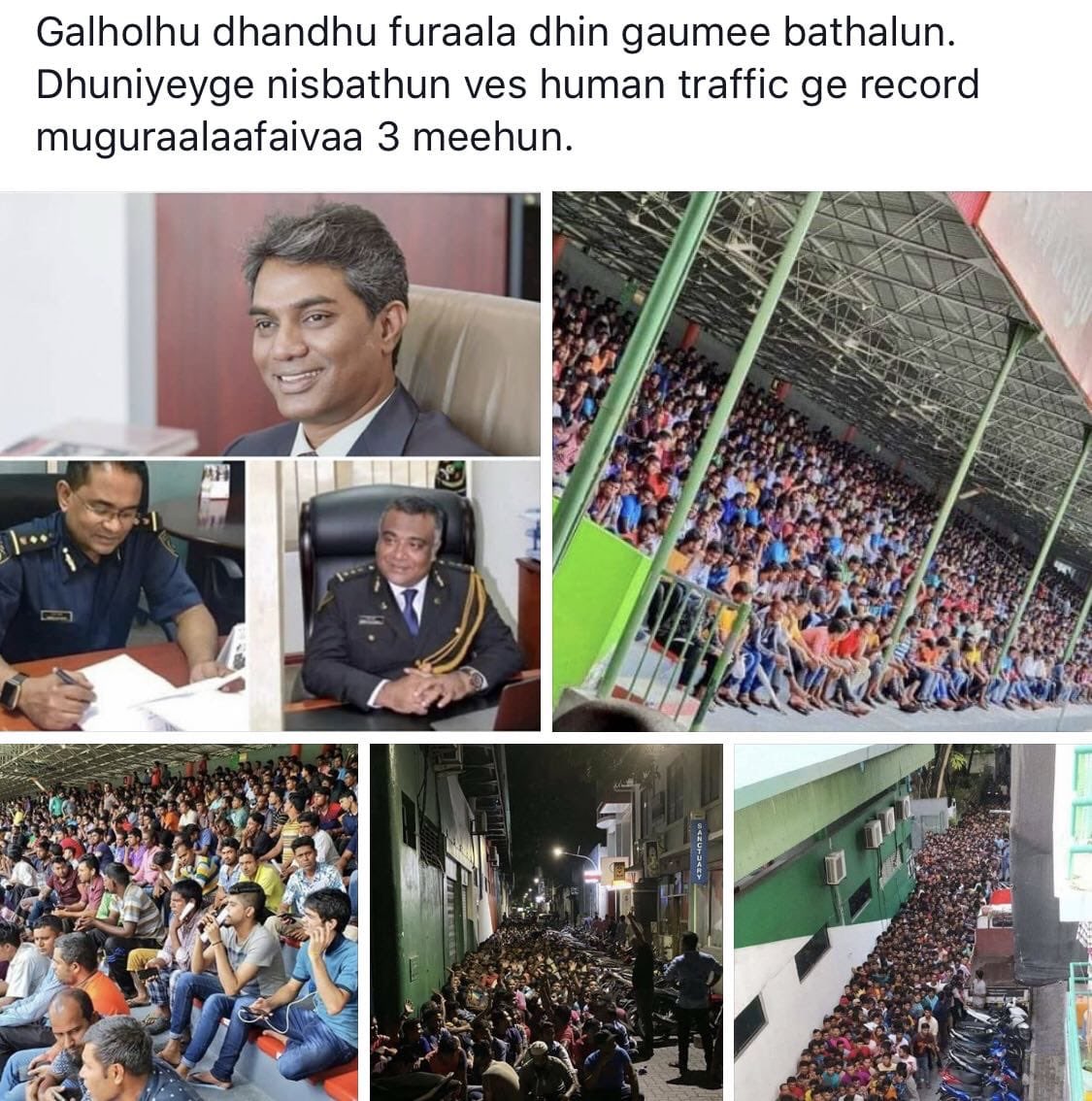 Roxeyna's tweet photo. This matter needs to be investigated and action taken. These people shouldn’t be able to get away with #HumanTrafficking and dumping the burden of sorting this on the government and peope of Maldives. https://t.co/WRV1h9PNl5