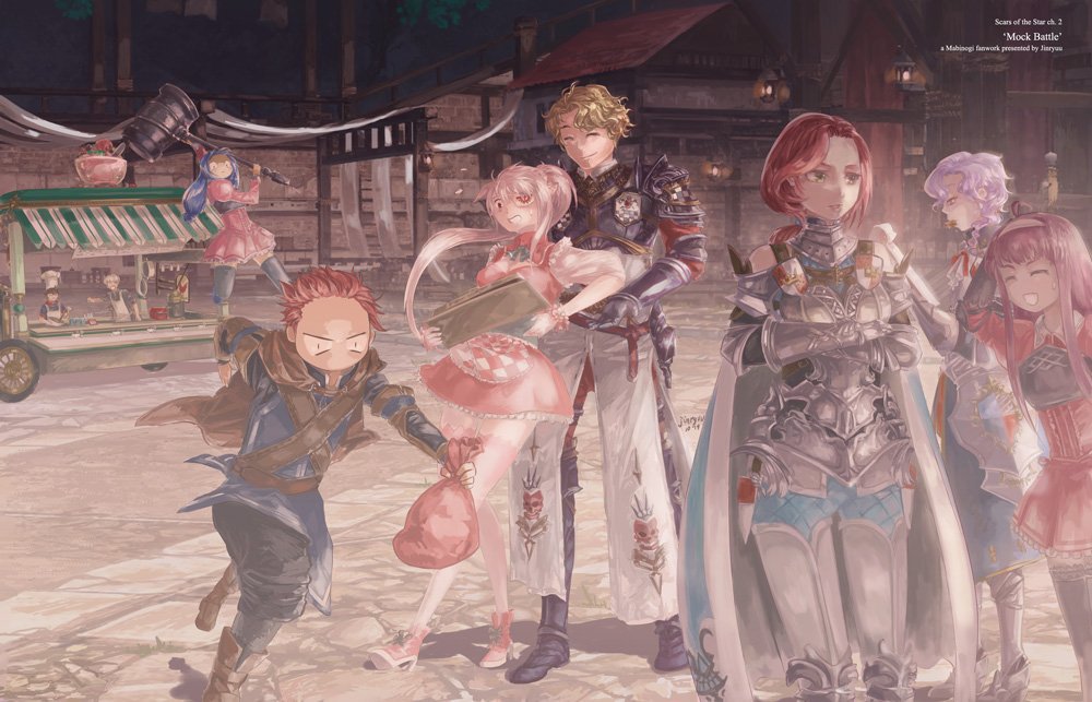 jinshou_mabi's tweet photo. Wrote something new for the #lore fanfic prompt 'Birthdays'
'Mock Battle' (ENG, 4254 words)
https://t.co/LWy8AXoIHz
#mabinogi
#talvish #divineknights #톨비밀레 #마비노기
#톨비쉬 #トルヴィッシュ #マビノギ
#llywelyn
#avelin #dai #elsie #altam #logan #kanna https://t.co/SGzlQqW4c7