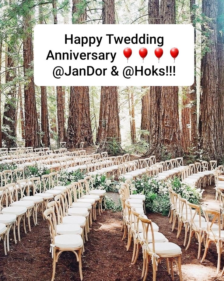 Blijft jammer dat ik dat 9 jaar geleden gemist heb. Volgend jaar een feestje met een bos-thema dan maar? <a href="/JanDor/">Jannetta Dorsman</a> <a href="/Hoks/">René Hoksbergen</a> #twedding