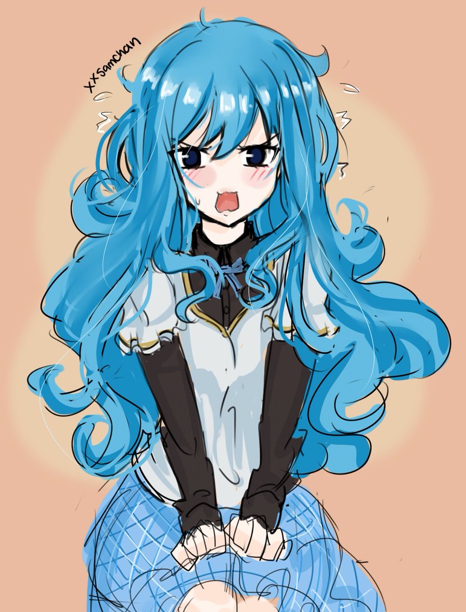 Juvia with long fluffy hair is one of the cutest things💞💞#juvia