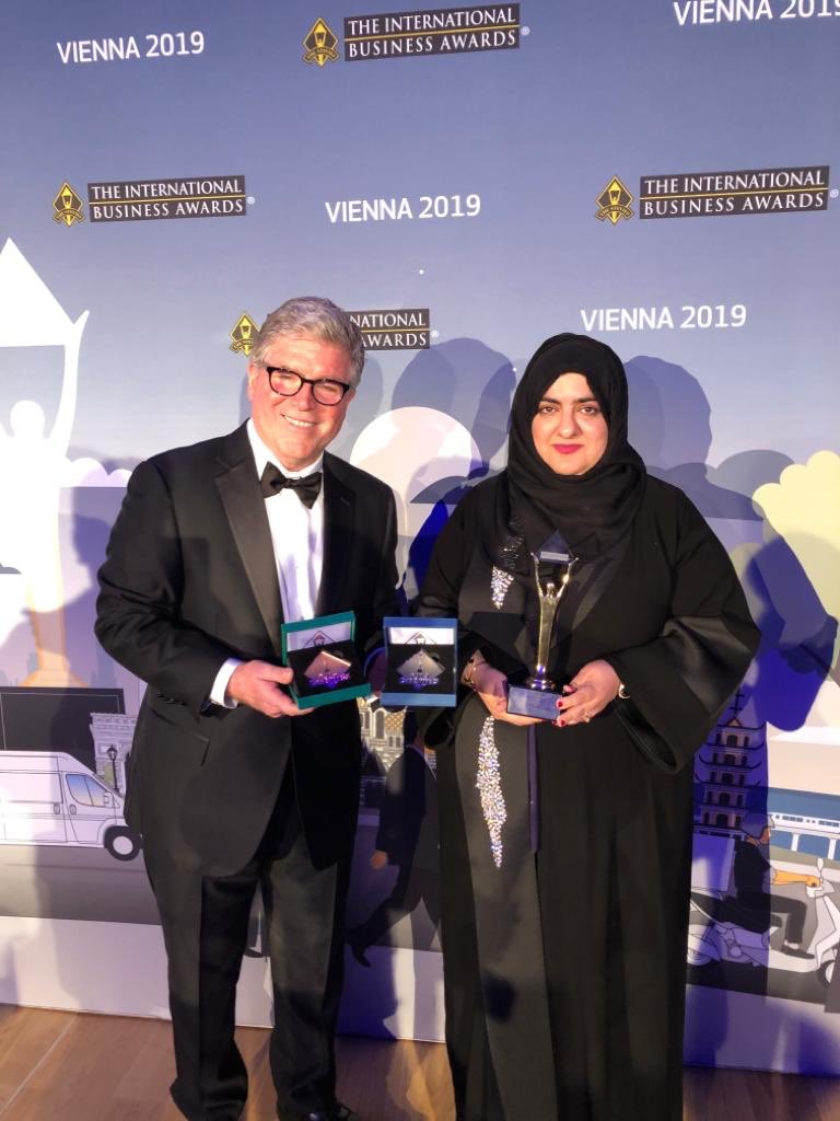 DigitalDubai's tweet photo. Honored to be recognized by @TheStevieAwards for 3 of our smart services! Winning the Gold Stevie award for #SmartEmployee app, Silver for our HRMS services and Bronze for our Asset Tracking System. Looking forward to more successes! #SmartDubai https://t.co/dJPyHn4YMI